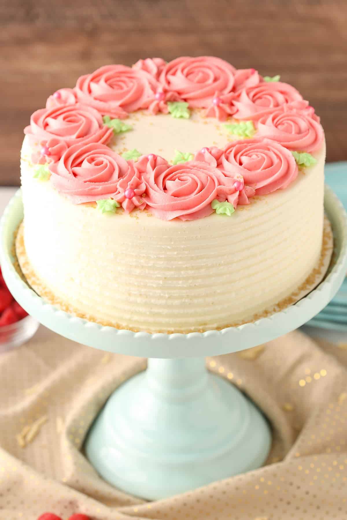 Raspberry Almond Layer Cake Recipe PDF